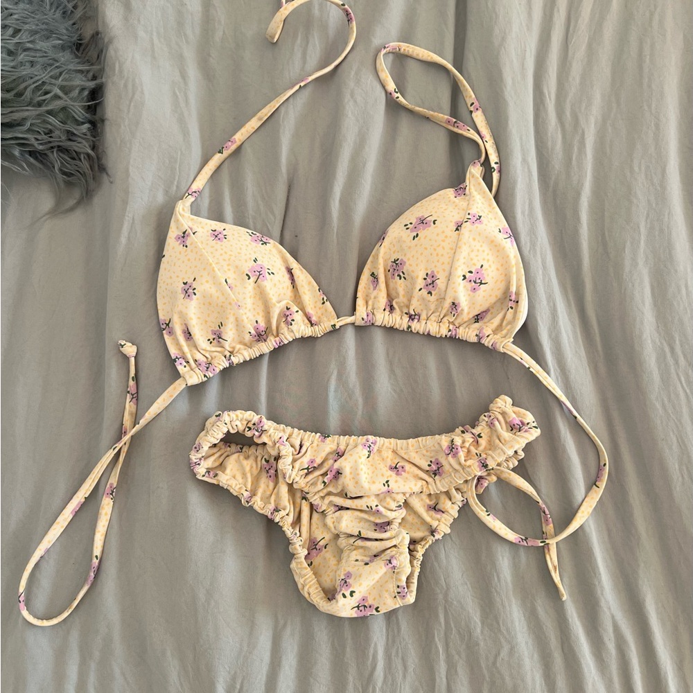 Princess Polly Yellow Floral Bikini